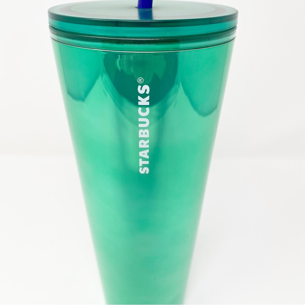 STARBUCKS IRIDESCENCE GREEN TUMBLER - Picture 9 of 9